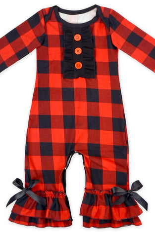 Plaid Romper
