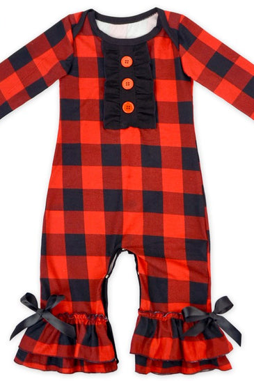 Plaid Romper