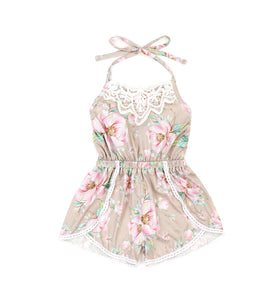 Sweet Addy Halter Romper